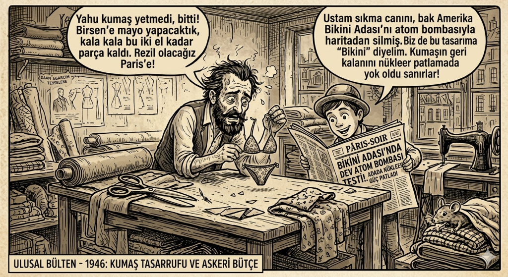 1946: Kumaş Yetmedi, Paris Şokta! Bikini Mayo Tasarımının "Patlayıcı" Hikayesi gemini generated image i8nxw6i8nxw6i8nx