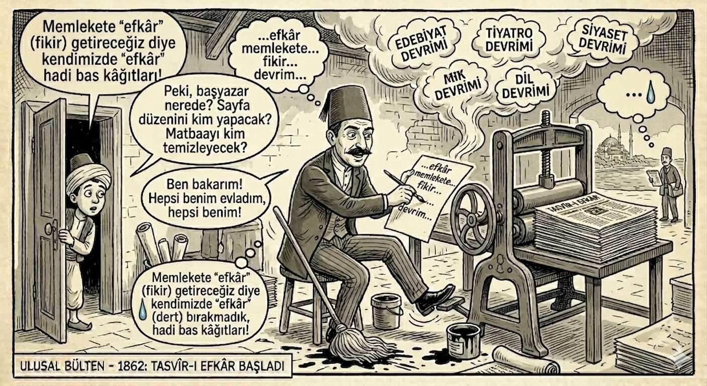Dert Mi, Fikir Mi? Tasvîr-i Efkâr'ın Çıkışında Osmanlı Sokaklarında Neler Konuşuluyordu? gemini generated image kd8r3jkd8r3jkd8r