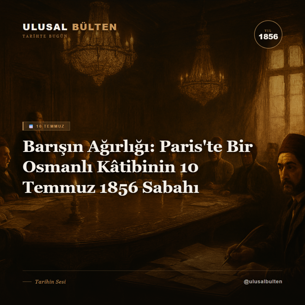 Barışın Ağırlığı: Paris'te Bir Osmanlı Kâtibinin 10 Temmuz 1856 Sabahı instagram 1856 10 temmuz