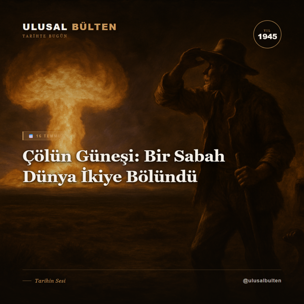 Çölün Güneşi: Bir Sabah Dünya İkiye Bölündü instagram 1945 16 temmuz