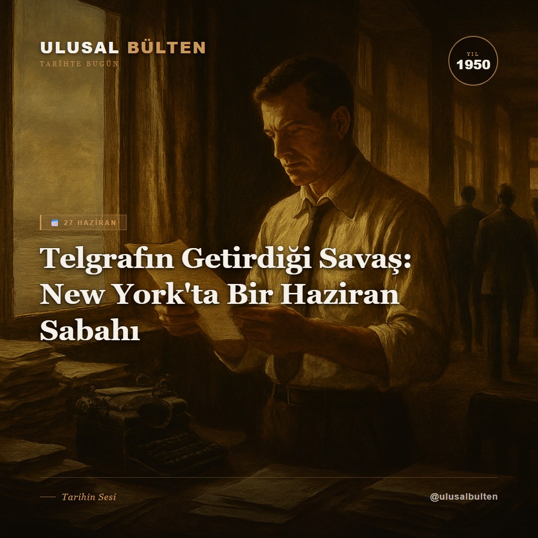 Telgrafın Getirdiği Savaş: New York'ta Bir Haziran Sabahı instagram 1950 27 haziran