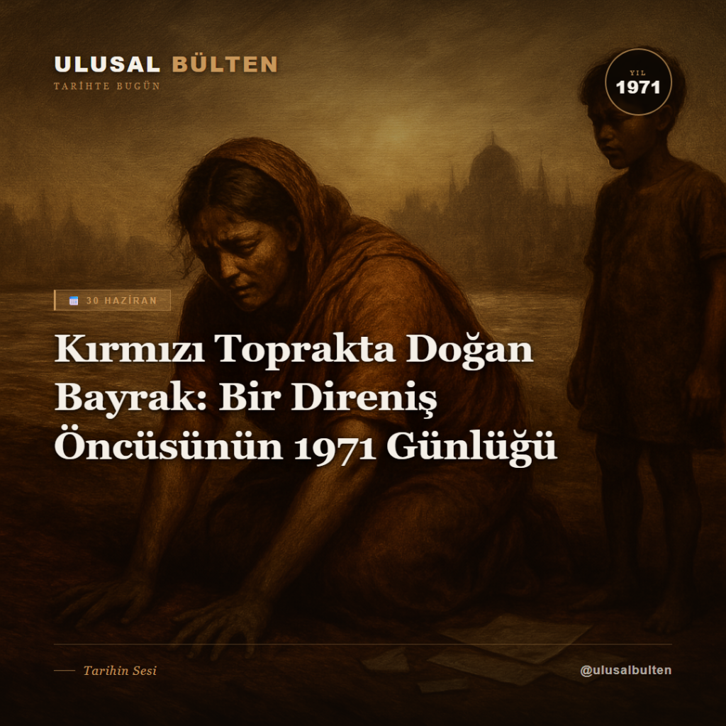Kırmızı Toprakta Doğan Bayrak: Bir Direniş Öncüsünün 1971 Günlüğü instagram 1971 30 haziran