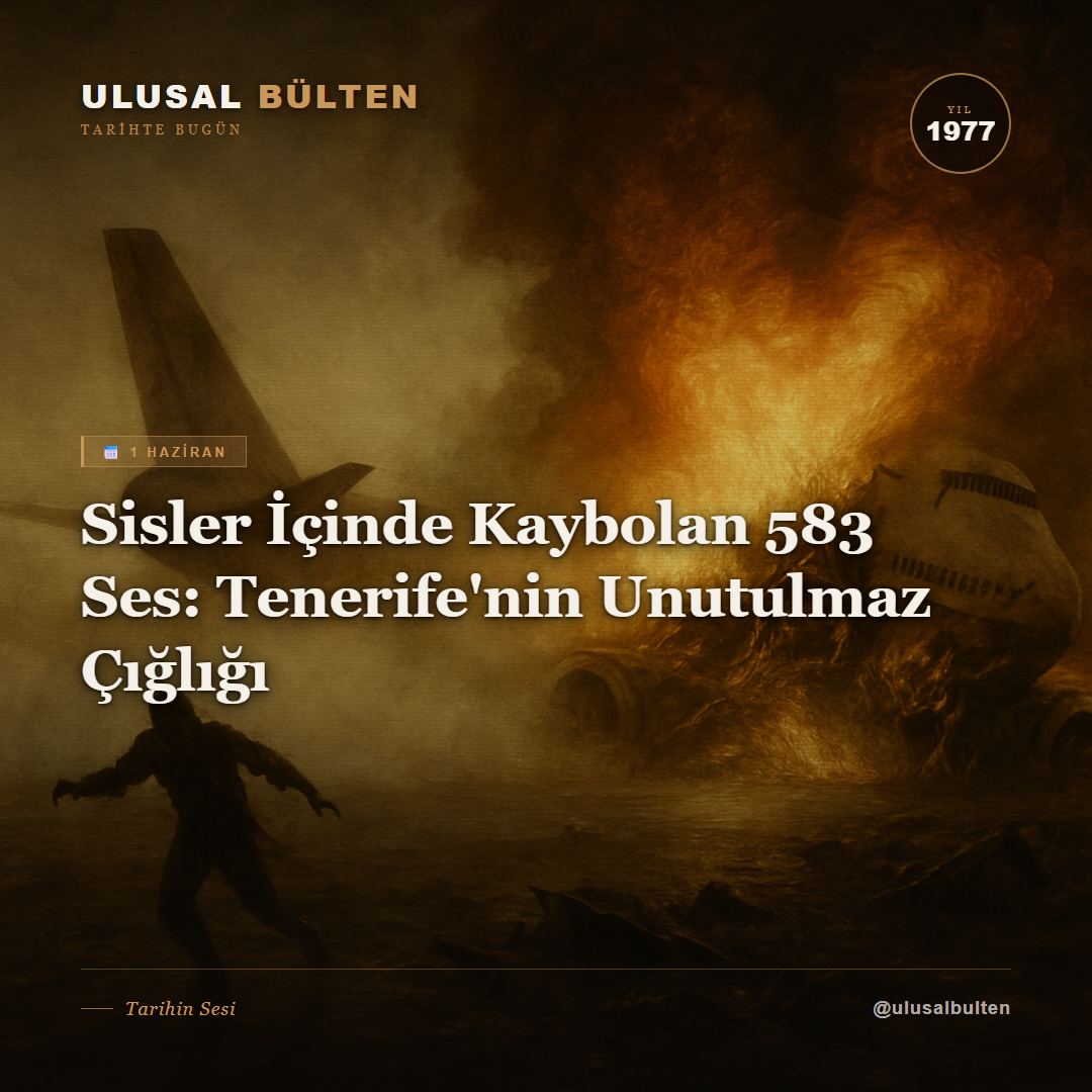 Sisler İçinde Kaybolan 583 Ses: Tenerife'nin Unutulmaz Çığlığı instagram 1977 1 haziran